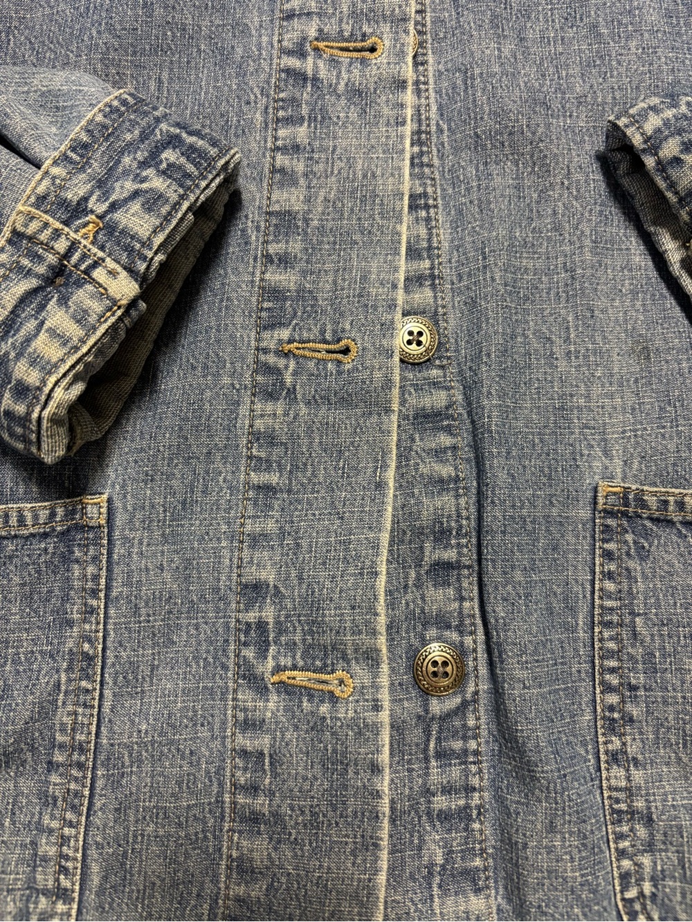 Faded Glory Vintage Light Blue Denim Jacket - Picture 4 of 6